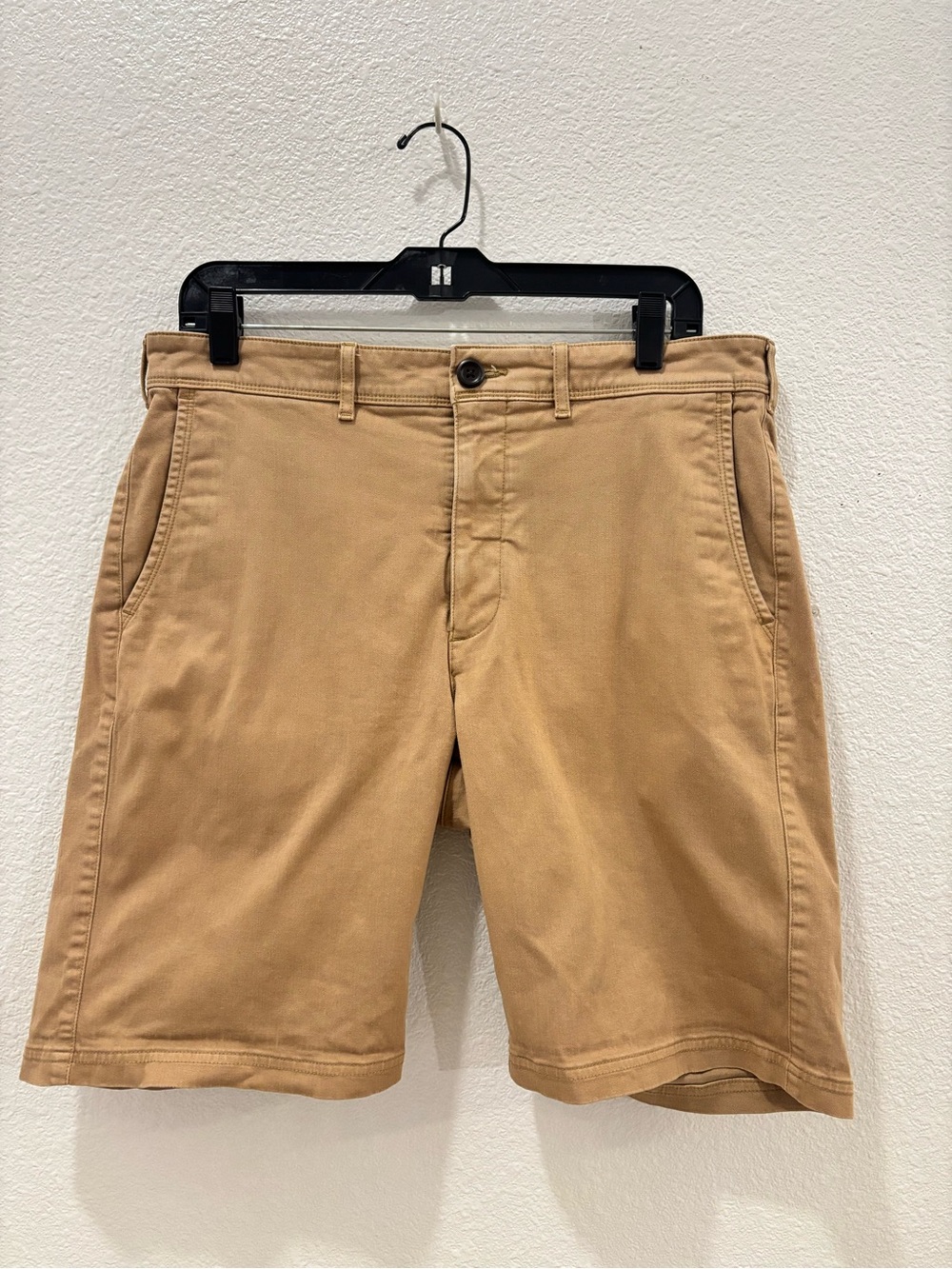 Wellen Men's Khaki Shorts Size 34 Cotton Chino Flat Front